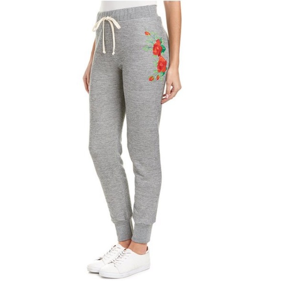 Wildfox Pants - Wildfox Rose Jogger Pants